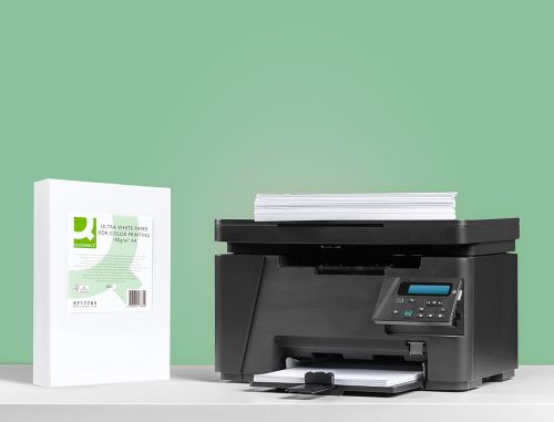 Papel fotocopia ultra white q-connect din a4 100 gr embalagem de 500 folhas , Q-connect , 75065 , 5705831177840